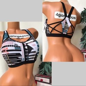VS 36ddd KNOCKOUT STRAPPY SEXY GYM SPORTS BRA